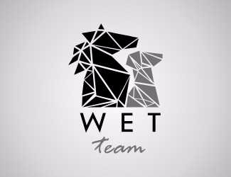 Projekt graficzny logo dla firmy online WET team